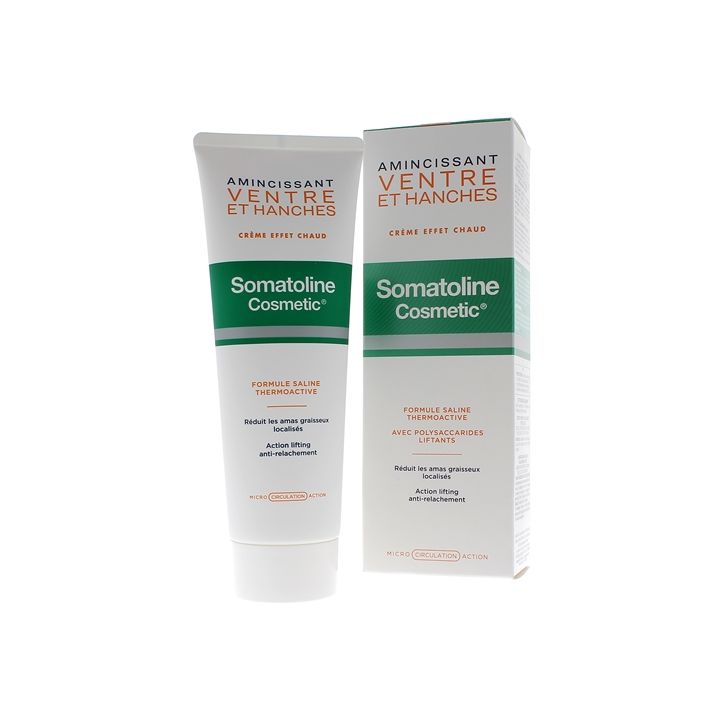 Amincissant ventre et hanches cr&egrave;me effet chaud Somatoline Cosmetic - tube de 250 ml