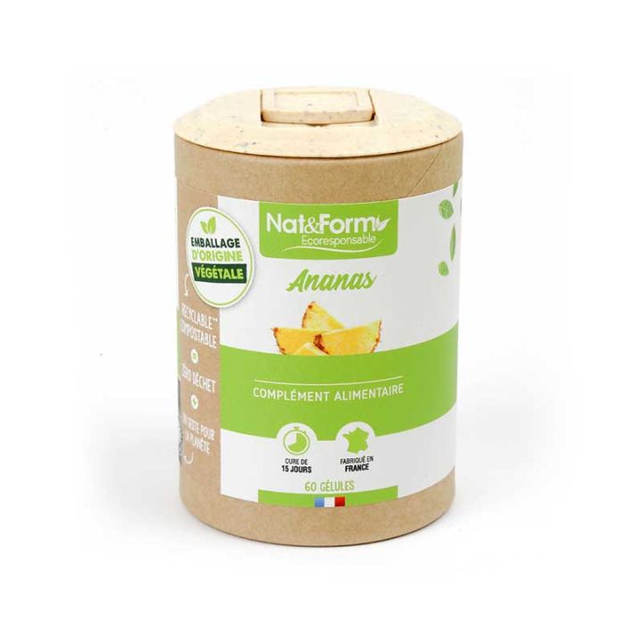 Ananas Ecoresponsable Nat&Form - Boite de 60 g&eacute;lules