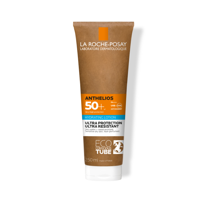 Anthelios Lait solaire hydratant tr&egrave;s haute protection SPF 50+ La Roche-Posay - tube de 250 ml