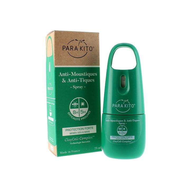 Anti-moustiques & Anti-tiques Spray protection Forte Para kito - Spray de 75ml
