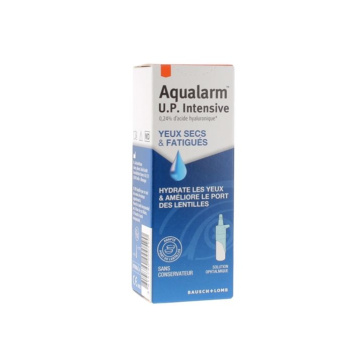 Aqualarm UP intensive solution ophtalmique yeux secs et fatigu&eacute;s Bausch+Lomb - flacon de 10ml