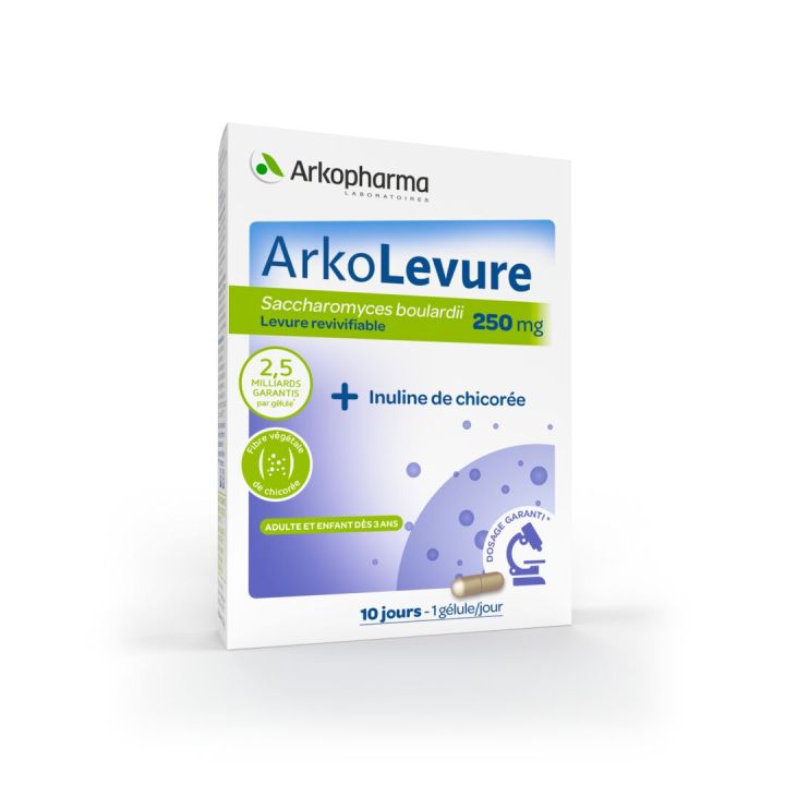 ArkoLevure 250 mg Arkopharma - bo&icirc;te de 10 g&eacute;lules
