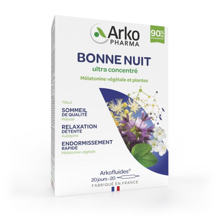 Arkofluides Bonne nuit Arkopharma - bo&icirc;te de 20 ampoules