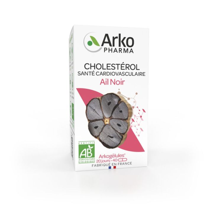Arkog&eacute;lules Ail noir bio Arkopharma - bo&icirc;te de 40 g&eacute;lules