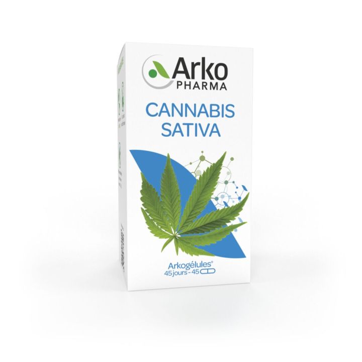 Arkog&eacute;lules Cannabis sativa Arkopharma - bo&icirc;te de 45 g&eacute;lules