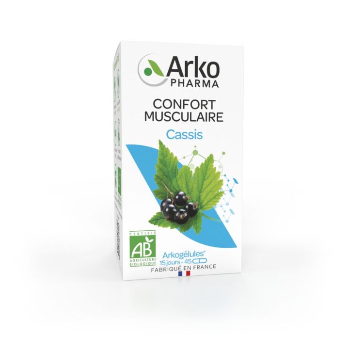 Arkog&eacute;lules Cassis bio Arkopharma - boite de 45 g&eacute;lules