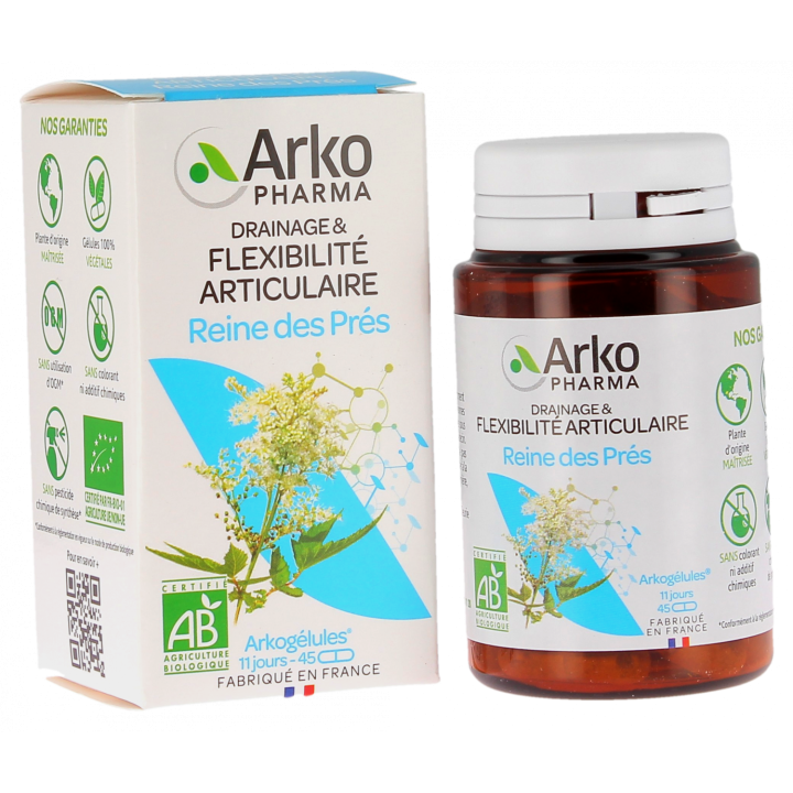 Arkog&eacute;lules Reine des pr&eacute;s bio Arkopharma - boite de 45 g&eacute;lules