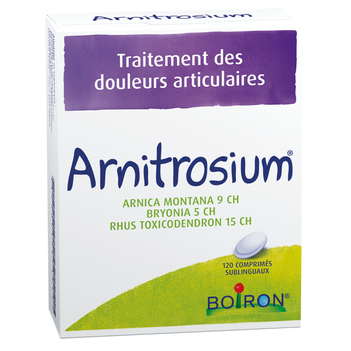 Arnitrosium traitement des douleurs articulaires Boiron - bo&icirc;te de 120 comprim&eacute;s sublingaux