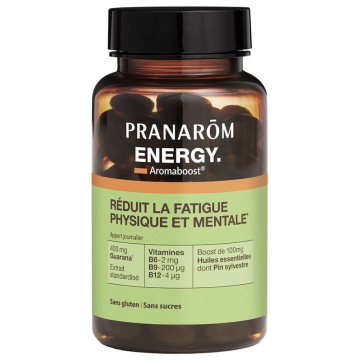 Aromaboost Energy &eacute;nergie Pranar&ocirc;m - pot de 60 capsules