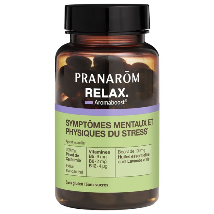 Aromaboost Relax Pranar&ocirc;m - pot de 60 capsules