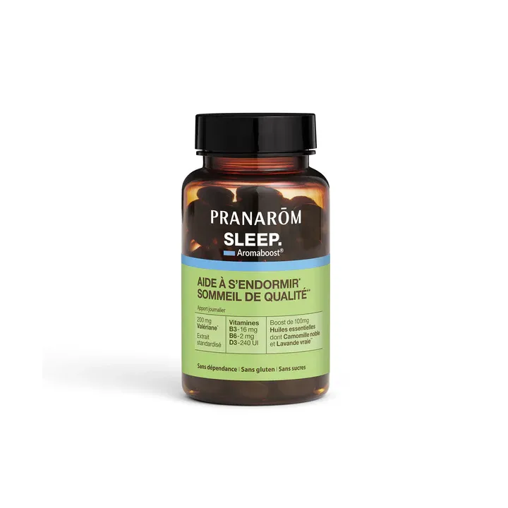 Aromaboost Sleep sommeil Pranar&ocirc;m - pot de 60 capsules