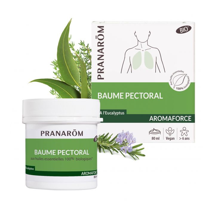 Aromaforce Baume Pectoral BIO Pranar&ocirc;m - pot de 80 ml