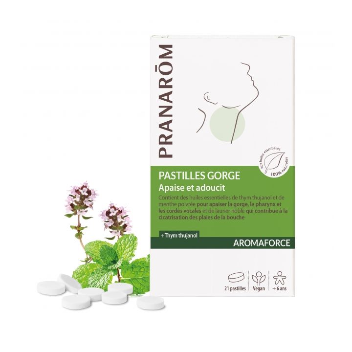 Aromaforce Pastilles Apaisantes Pranar&ocirc;m - bo&icirc;te de 21 pastilles