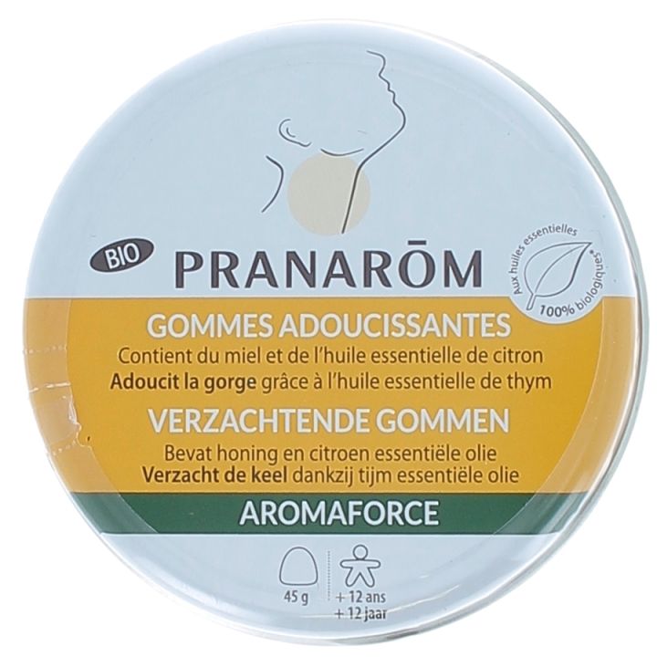 Aromaforce gommes adoucissantes miel/citron Bio Pranar&ocirc;m - bo&icirc;te de 45 g