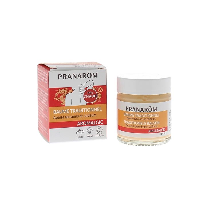 Aromalgic Baume traditionnel tensions et raideurs Pranar&ocirc;m - pot de 30 ml