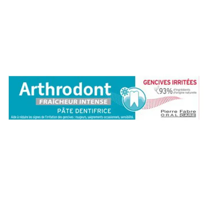 Arthrodont p&acirc;te dentifrice fra&icirc;cheur intense gencives irrit&eacute;es Pierre Fabre - tube de 75ml