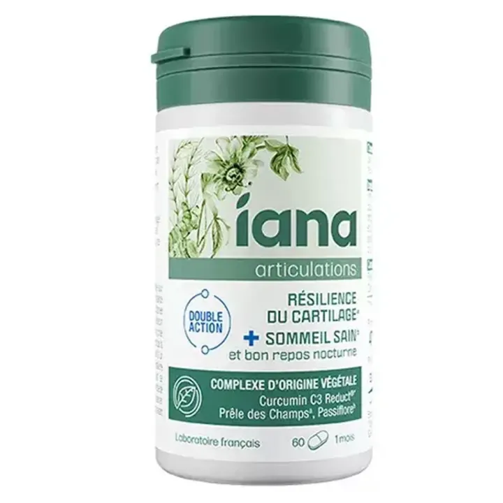 Articulations r&eacute;silience du cartilage et sommeil sain Iana - pot de 60 g&eacute;lules