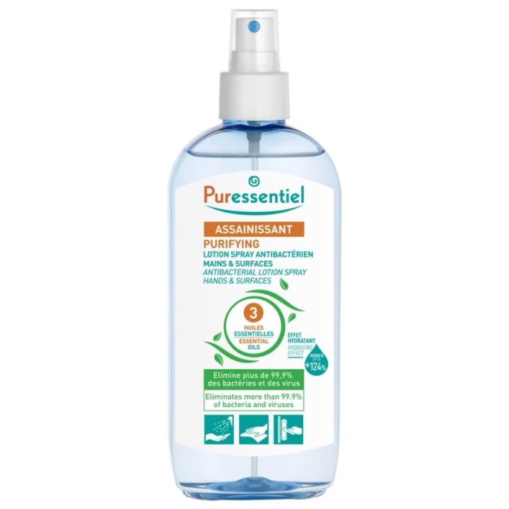 Assainissant Lotion Spray Antibact&eacute;rien mains & surfaces Puressentiel - spray de 250 ml