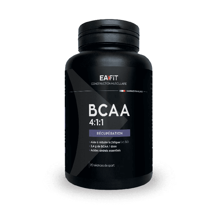 B.C.A.A. r&eacute;cup&eacute;ration EaFit construction musculaire - boite de 120 g&eacute;lules