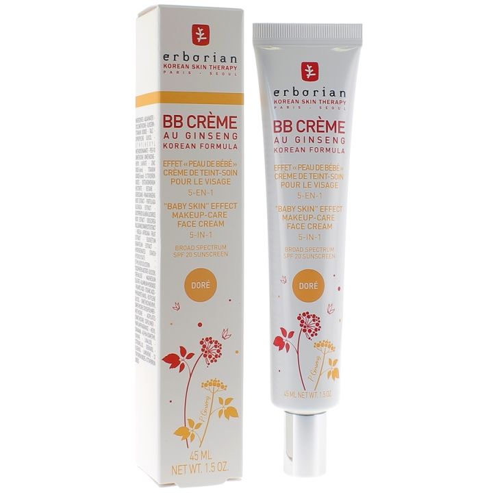 BB cr&egrave;me au ginseng teinte dor&eacute;  Erborian - tube de 45 ml