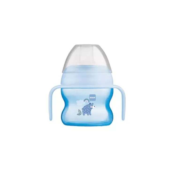 Tasse &agrave; bec souple 6mois et plus Bleu MAM - 1 tasse de 150 ml