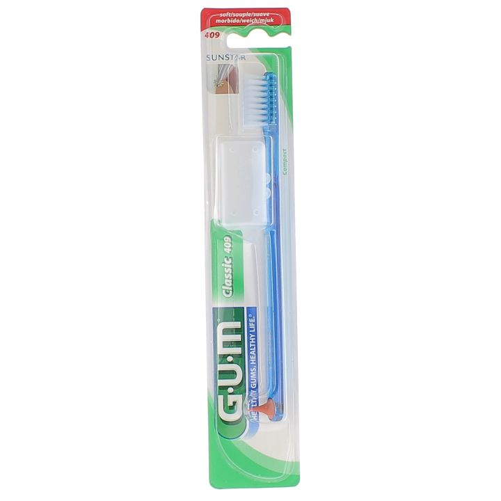 Brosse &agrave; dents classic 409 souple GUM - 1 brosse &agrave; dents