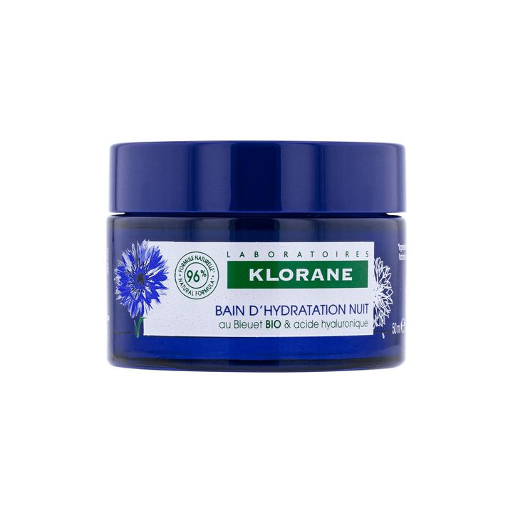 Bain d'hydratation nuit au bleuet bio Klorane - pot de 50 ml