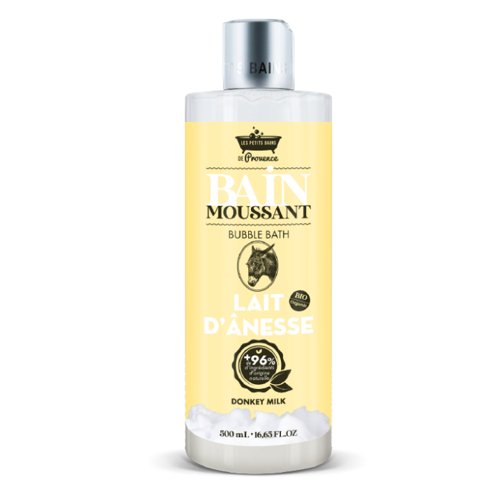 Bain moussant au lait d'&acirc;nesse Les petits bains de Provence - flacon de 500ml