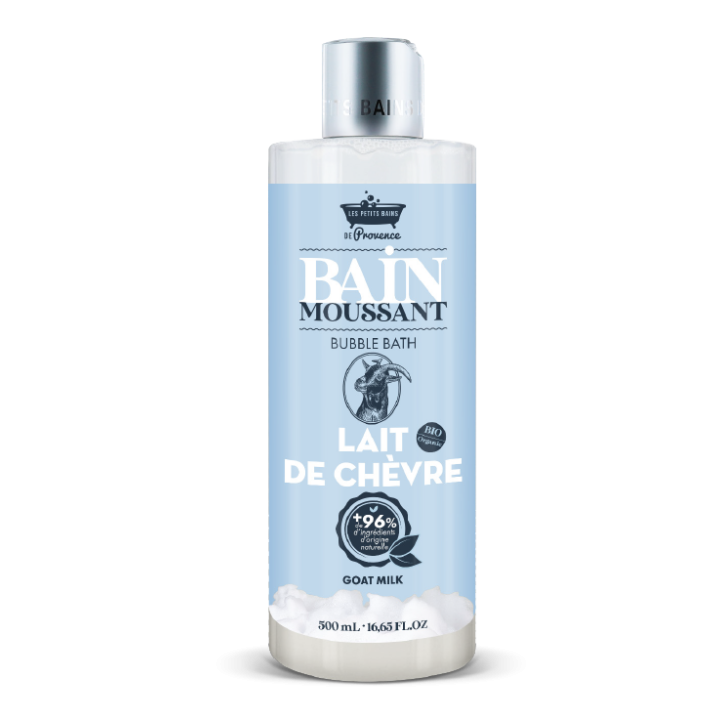 Bain moussant au lait de ch&egrave;vre Les petits bains de Provence - flacon de 500ml