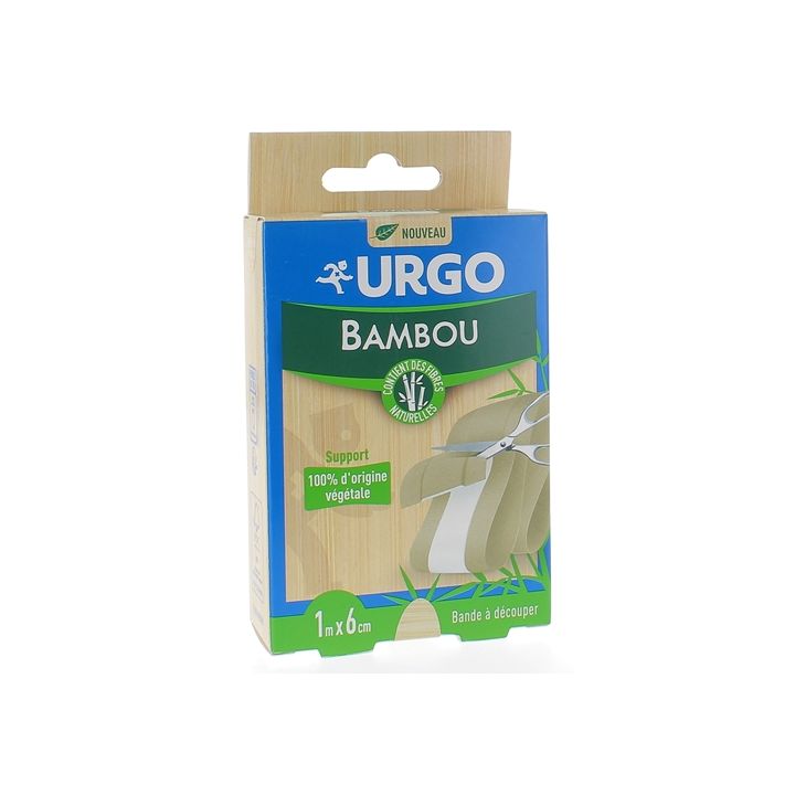 Bande &agrave; d&eacute;couper bambou 1mx6cm Urgo - bo&icirc;te de 1 bande