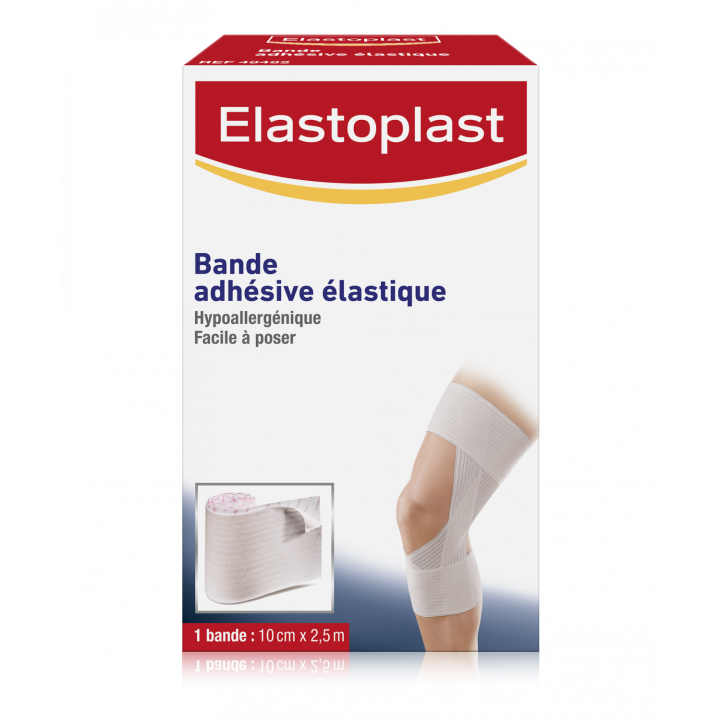 Bande adh&eacute;sive &eacute;lastique sport Elastoplast - bande de 10cm x 2,5cm