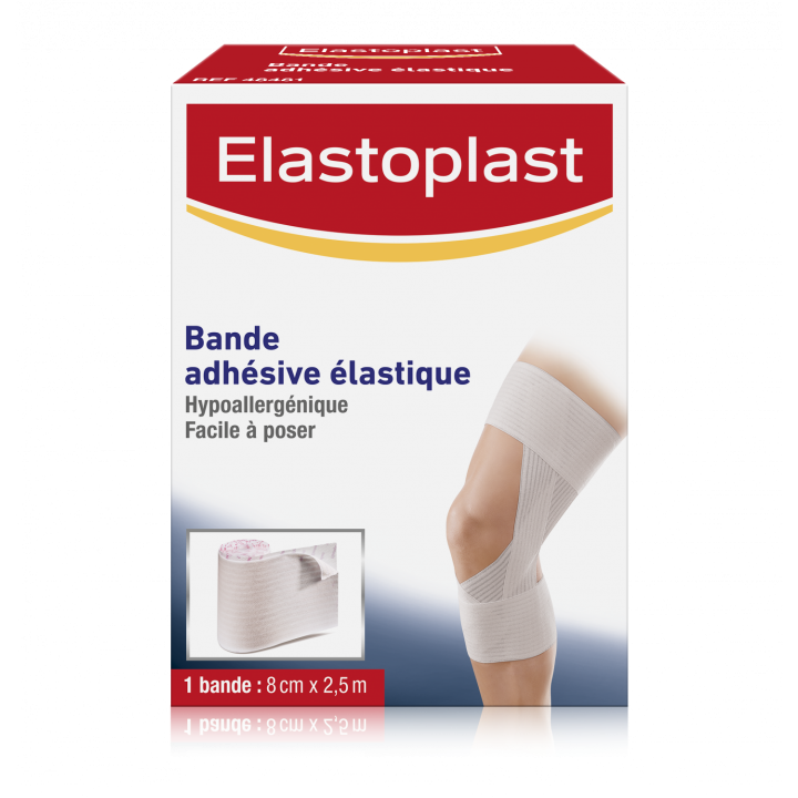 Bande adh&eacute;sive &eacute;lastique sport Elastoplast - bande de 8cm x 2,5 cm