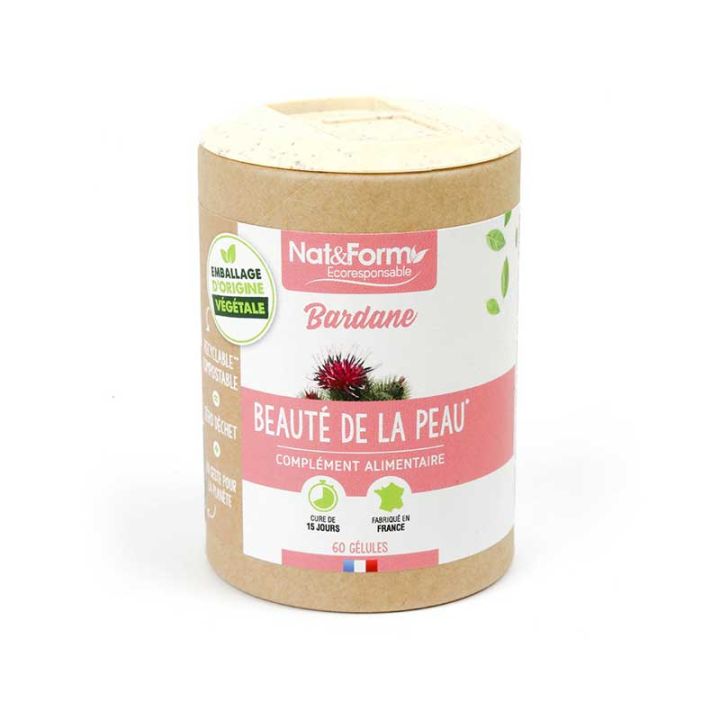 Bardane Ecoresponsable Nat&form - boite de 60 g&eacute;lules