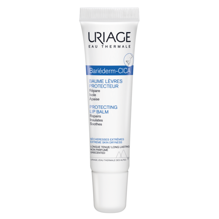 Bari&eacute;derm cica-l&egrave;vres baume r&eacute;parateur Uriage - tube de 15 ml