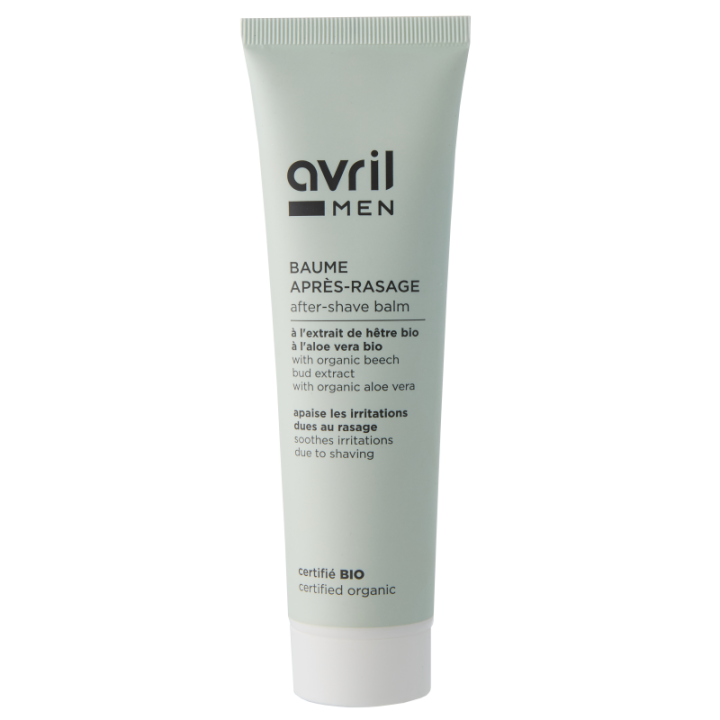 Baume apr&egrave;s-rasage homme bio Avril - tube de 100 ml