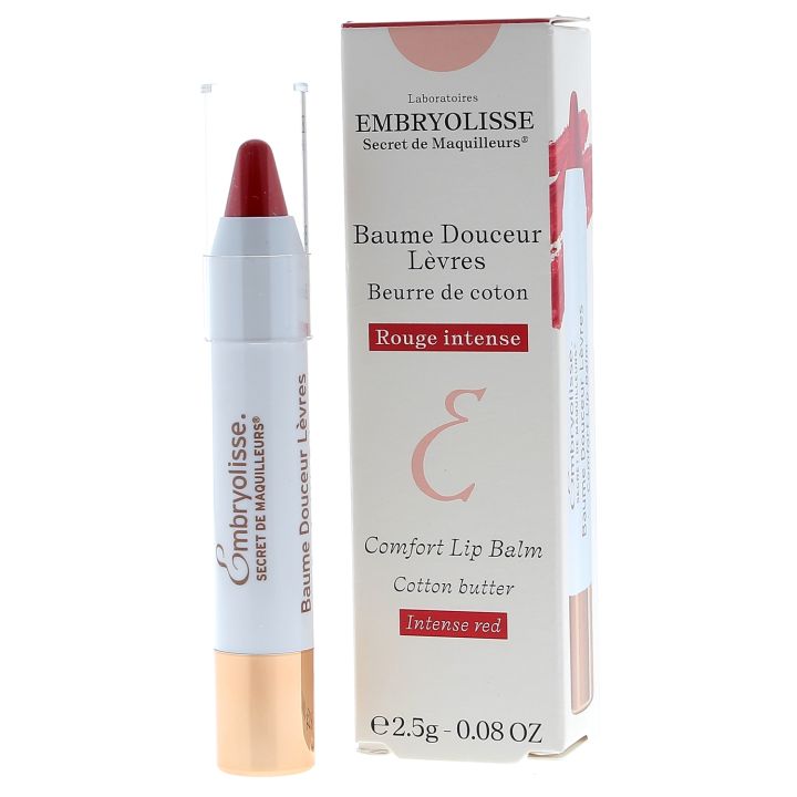 Baume douceur l&egrave;vres rouge intense Embryolisse - un baume de 2,5 g