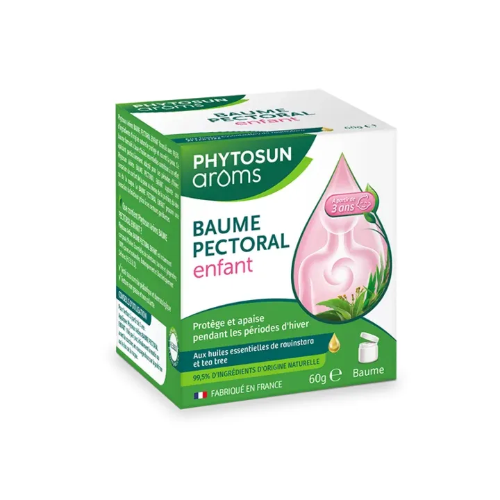 Baume pectoral enfant Phytosun Aroms - pot de 60g