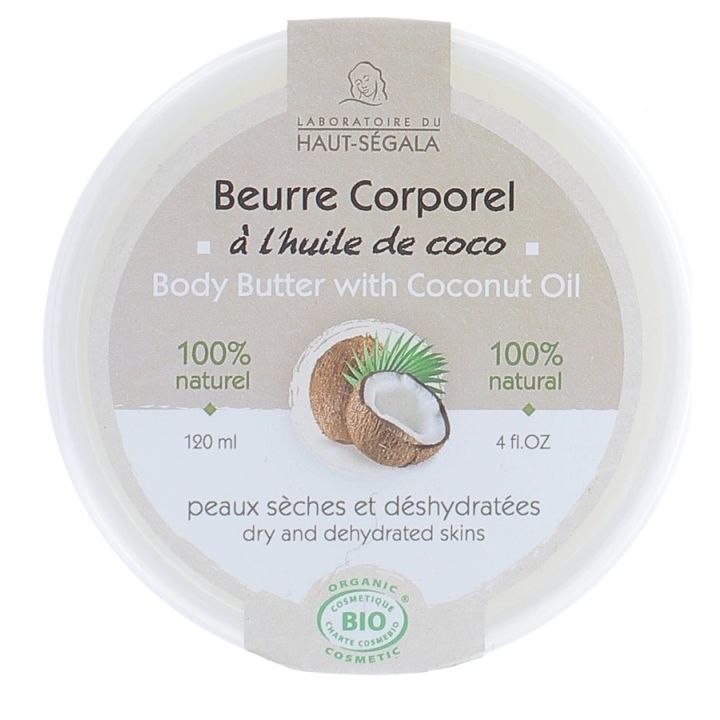 Beurre Corporel Coco Bio Haut-S&eacute;gala - pot de 120 ml