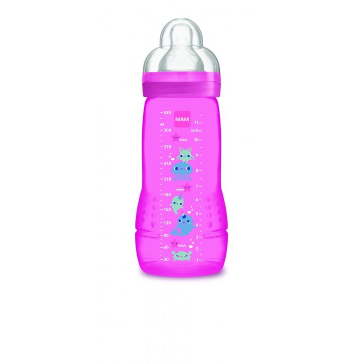 Biberon Easy Active 2&egrave;me &acirc;ge 6 mois et + Mam - 1 biberon de 330 ml