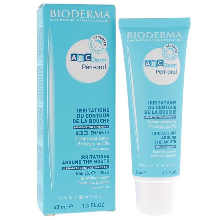 ABCDerm p&eacute;ri-oral irritations du contour de la bouche Bioderma - tube de 40 ml