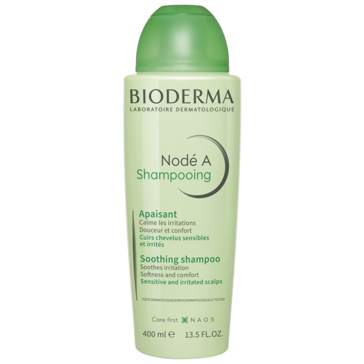 Nod&eacute; A shampooing apaisant cuirs chevelus sensibles et irrit&eacute;s Bioderma - flacon de 400 ml