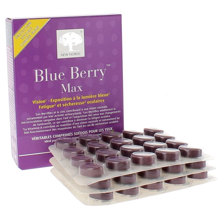 Blue Berry Max New Nordic - boite de 60 comprim&eacute;s