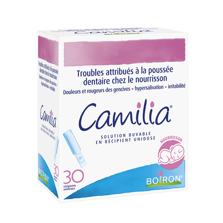 Camilia solution buvable en r&eacute;cipient unidose Boiron - 30 unidoses de 1 ml