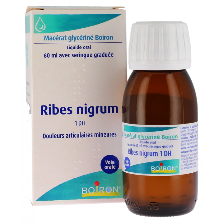 RIBES NIGRUM BOURGEONS Boiron - Flacon de mac&eacute;rat glyc&eacute;rin&eacute; 60 ml