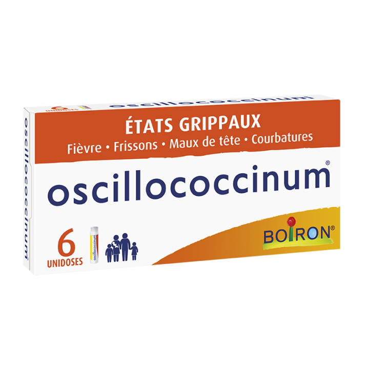 Oscillococcinum dose &eacute;tats grippaux Boiron - boite de 6 doses