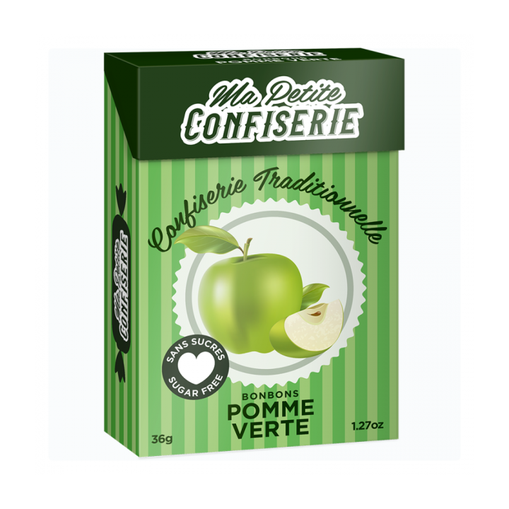 Bonbons pomme verte Ma petite confiserie - bo&icirc;te de 36,5 g