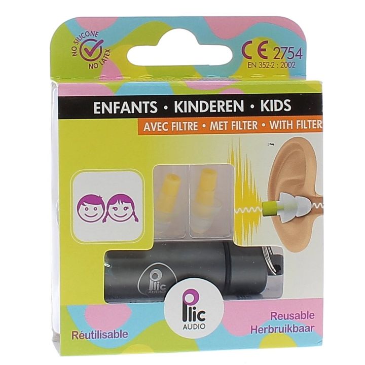 Bouchons d'oreilles s&eacute;lectifs enfants Plic Audio - 1 paire