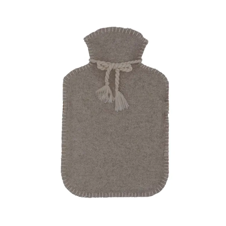 Bouillotte &agrave; eau avec housse flanelle Calindoo - bouillotte de 2L