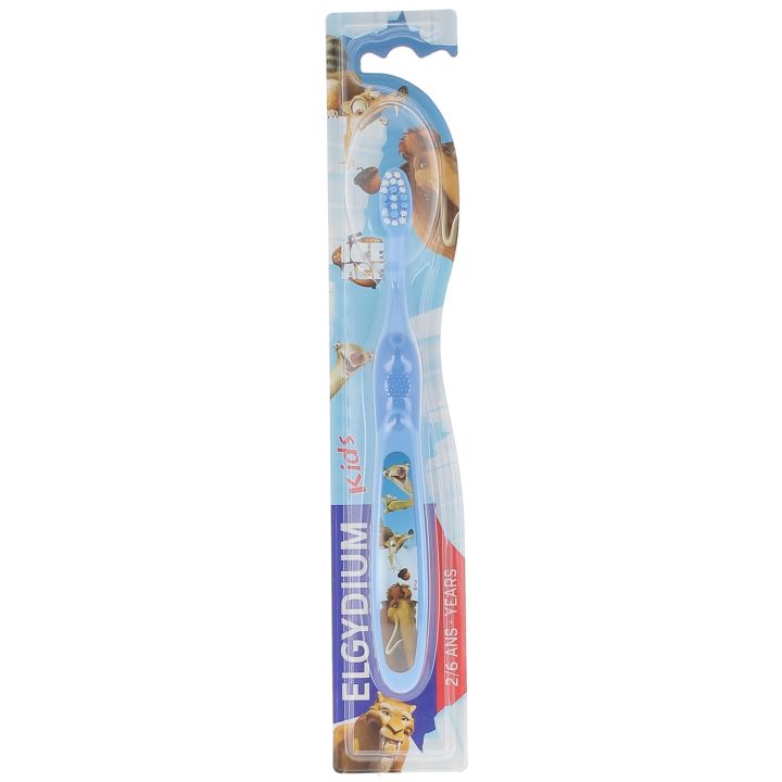Brosse &agrave; dents 2-6 Ans L'&Acirc;ge de Glace Bleu Elgydium Kids - 1 brosse &agrave; dents