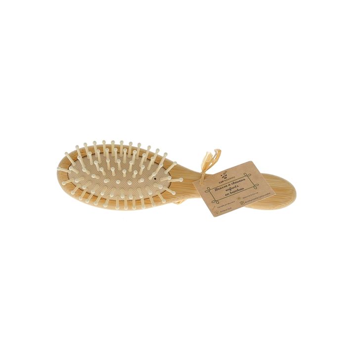 Brosse &agrave; cheveux enfants en bambou Cap Bambou - une brosse